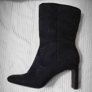 JustFab Lilliana square toe suede boots, size 8.5
